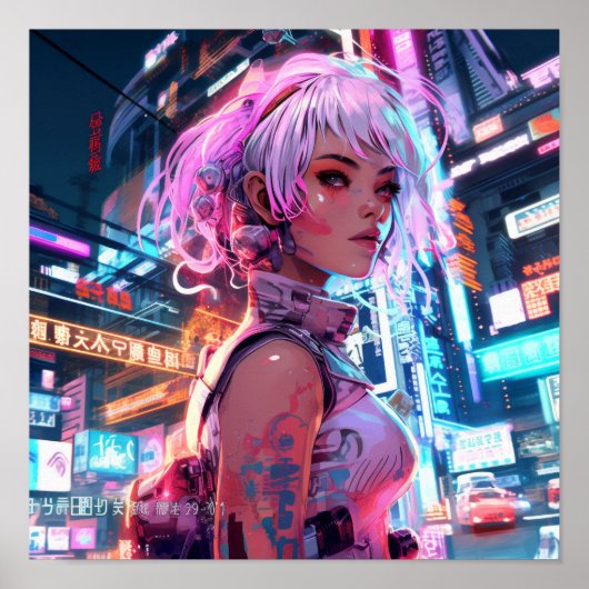 Futuristisch Art Poster: Ludo Ne Agni Omotel in de Poster (Voorkant)