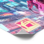 Futuristisch Art Poster: Ludo Ne Agni Omotel in de Poster (Hoek)