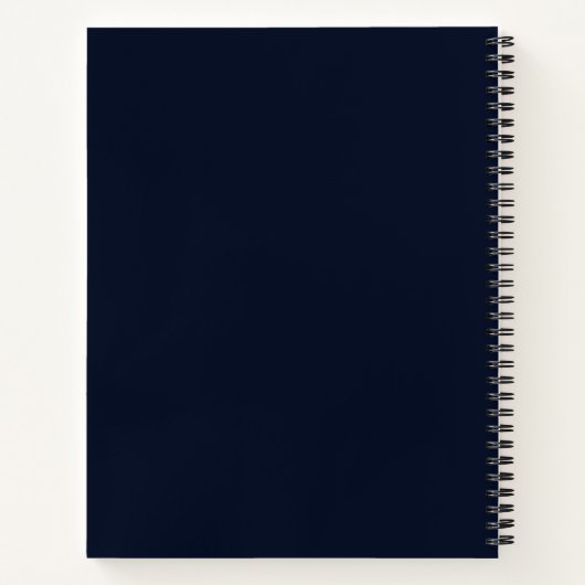 Futuristisch blauw printplaatpatroon notitieboek (Achterkant)