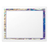 Futuristisch Blauwgroen Notitieblok (Voorkant)