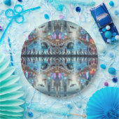 Futuristisch City Paper Bord (Feest)