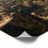 Futuristisch Cityscape: Spectaculaire Vliegende Au Poster (Hoek)