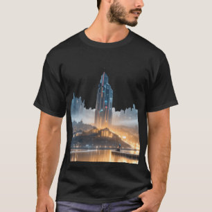 Futuristisch Cityscape T-shirt