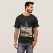 Futuristisch Cityscape T-shirt (Voorkant volledig)