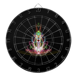 Futuristisch Dartboard met Neon Lights Dartbord