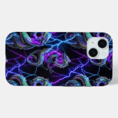 Futuristisch design iPhone 15 Hoesje van Quantum V (Achterkant (horizontaal))