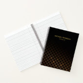 Futuristisch diamantpatroon notitieboek (Binnen)