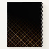 Futuristisch diamantpatroon notitieboek (Achterkant)