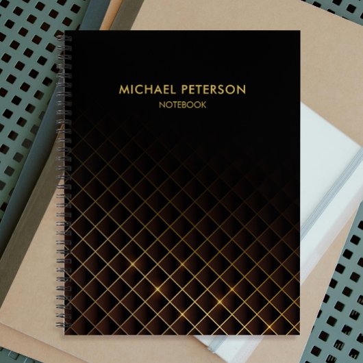 Futuristisch diamantpatroon notitieboek