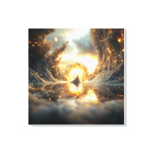 Futuristisch digitaal kunstwerk voor moderne ruimt