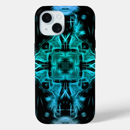 Futuristisch Elektrisch Plasma Fractal Design Case-Mate iPhone Case (Achterkant)