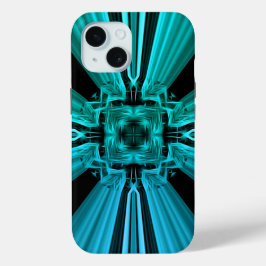 Futuristisch Elektrisch Plasma Fractal Design iPhone 15 Case