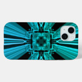 Futuristisch Elektrisch Plasma Fractal Design Case-Mate iPhone Case (Achterkant (horizontaal))