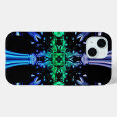 Futuristisch Elektrisch Plasma Fractal Design Case-Mate iPhone Case (Achterkant (horizontaal))