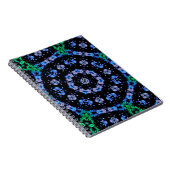 Futuristisch Elektrisch Plasma Fractal Design Notitieboek (Rechterzijde)