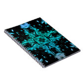 Futuristisch Elektrisch Plasma Fractal Ontwerp Notitieboek (Rechterzijde)