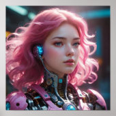 futuristisch esthetisch poster (Voorkant)