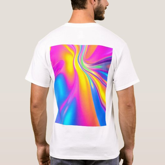 Futuristisch geometrisch Abstract T-shirt Design (Achterkant)