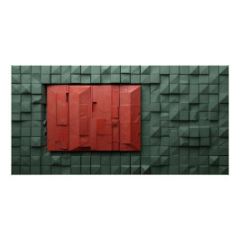 futuristisch geometrisch paneel perfect poster