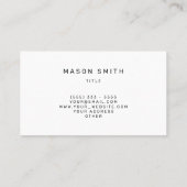 Futuristisch Geometrisch Visitekaartje (Achterkant)