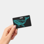 Futuristisch Geometrisch Walvis Badge (Handheld)