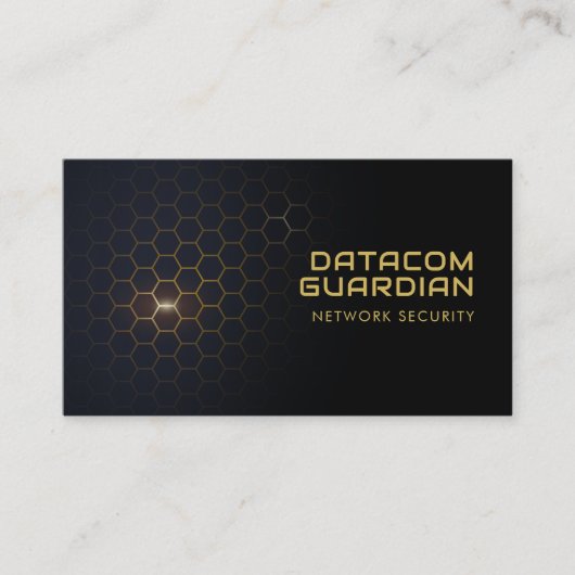 Futuristisch Hexagonal Pattern Hitech | Modern Visitekaartje (Voorkant)