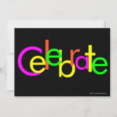 Futuristisch Leuk 5x7 Dance Party Uitnodiging (Achterkant)