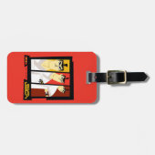 Futuristisch Lijst met Samurai Jack-teken op drie  Bagagelabel (Voorkant horizontaal)