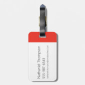 Futuristisch Lijst met Samurai Jack-teken op drie  Bagagelabel (Achterkant verticaal)