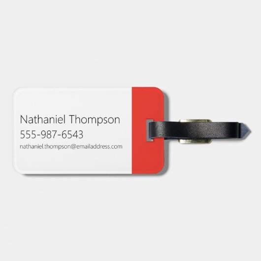 Futuristisch Lijst met Samurai Jack-teken op drie  Bagagelabel (Achterkant horizontaal)