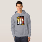 Futuristisch Lijst met Samurai Jack-teken op drie  Hoodie (Voorkant volledig)