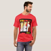 Futuristisch Lijst met Samurai Jack-teken op drie T-shirt (Voorkant volledig)