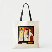 Futuristisch Lijst met Samurai Jack-teken op drie  Tote Bag (Voorkant)