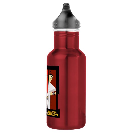 Futuristisch Lijst met Samurai Jack-teken op drie Waterfles (Rechts)