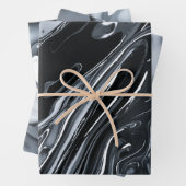 Futuristisch metallisch chroom inpakpapier vel (In situ)