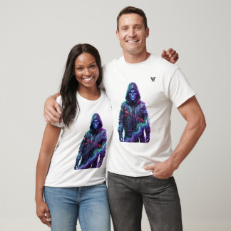 Futuristisch Neon Cyberpunk Grafisch T-Shirt Ontwe