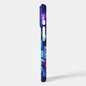futuristisch neon stadsbeeld Case-Mate iPhone case (Achterkant / Links)