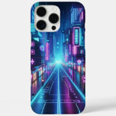 futuristisch neon stadsbeeld Case-Mate iPhone case (Achterkant)