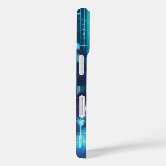 futuristisch neon stadsbeeld Case-Mate iPhone case (Achterkant / Rechts)