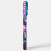 futuristisch neon stadsbeeld Case-Mate iPhone case (Achterkant / Rechts)