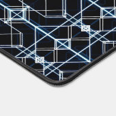 futuristisch neonrasterpatroon bureaumat (Hoek)