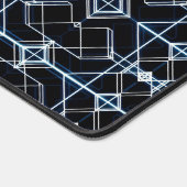 futuristisch neonrasterpatroon bureaumat (Hoek)