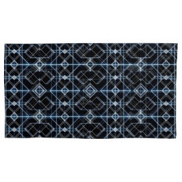 futuristisch neonrasterpatroon kussensloop