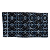 futuristisch neonrasterpatroon kussensloop (Achterkant-Rechts)