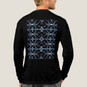 futuristisch neonrasterpatroon Tri-Blend shirt (Achterkant volledig)