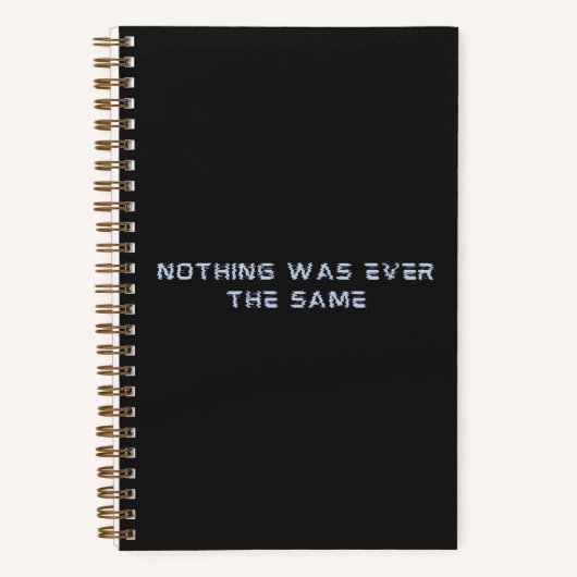 Futuristisch Notitieboek in donkergrijs (Voorkant)