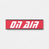 Futuristisch op luchtdeurteken deurbordje (Voorkant)