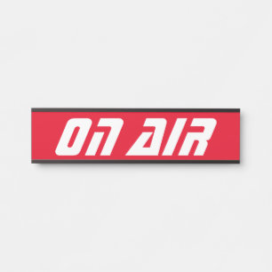 Futuristisch op luchtdeurteken deurbordje