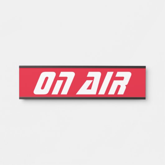 Futuristisch op luchtdeurteken deurbordje (Voorkant)