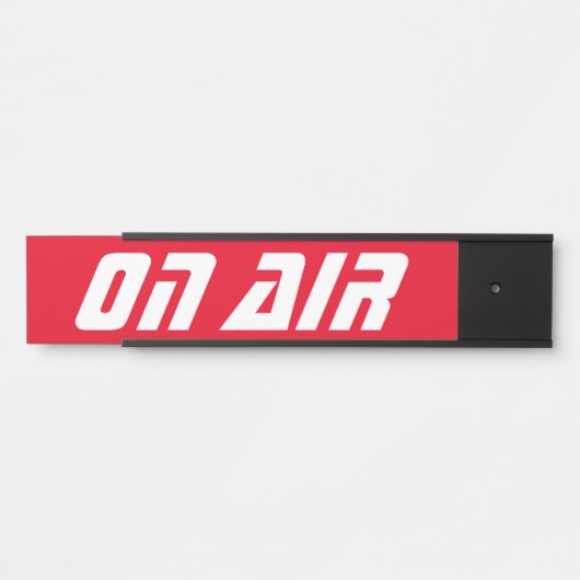 Futuristisch op luchtdeurteken deurbordje (Voorkant)